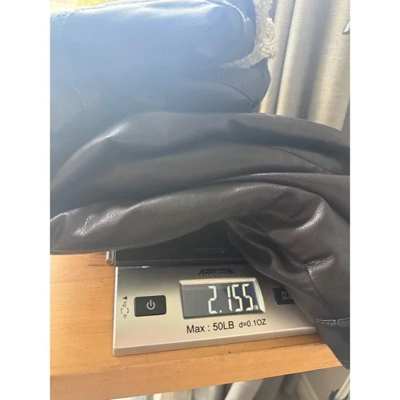 Levis Mens Black Faux Leather Sherpa Trucker Jacket Size S Bomber Full Zip - Picture 13 of 13